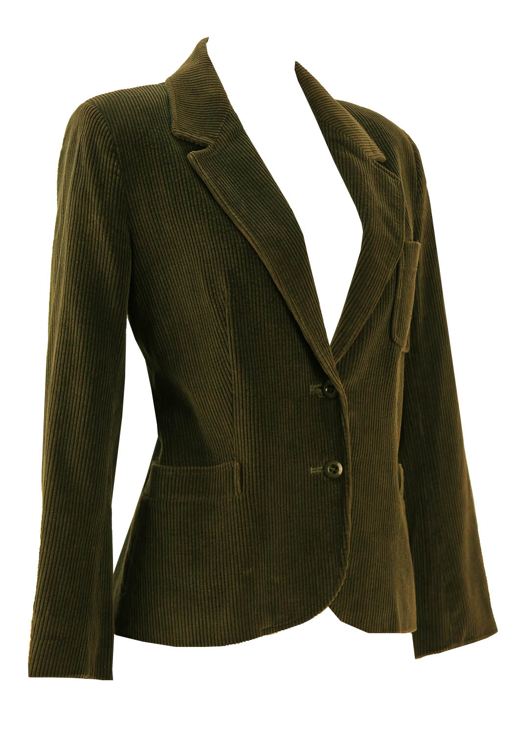 Jaeger Olive Green Corduroy Jacket – M – Reign Vintage