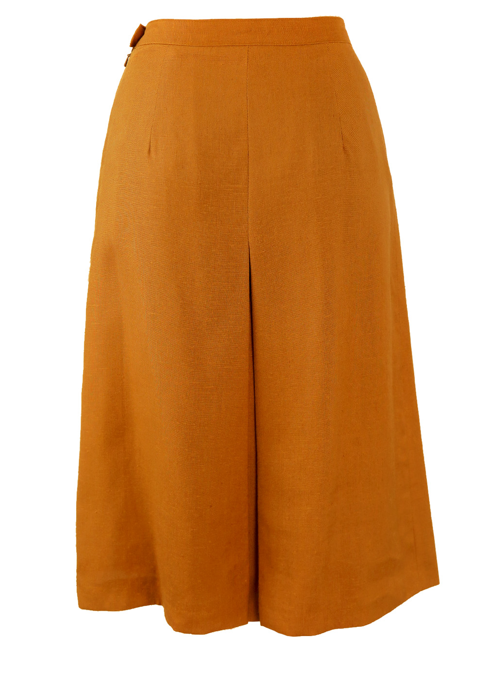 New/Deadstock Midi Length Brown A Line Skirt - S | Reign Vintage