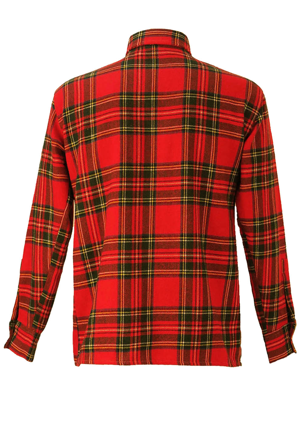 Classic Red Tartan Check Flannel Shirt - M/L | Reign Vintage