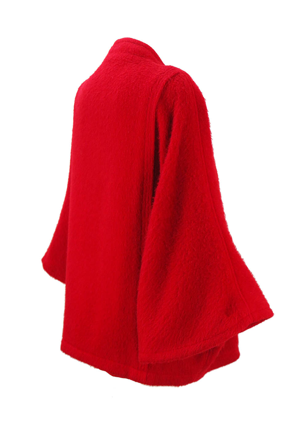 Red Cape with Bell Sleeve Detail - M/L | Reign Vintage