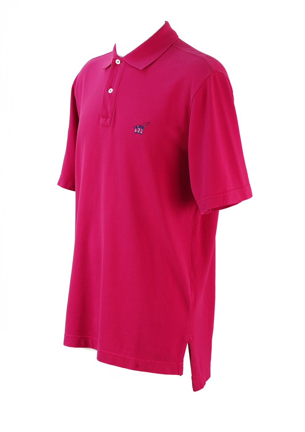 Henry Cotton's Fuchsia Pink Polo Shirt - L/XL | Reign Vintage