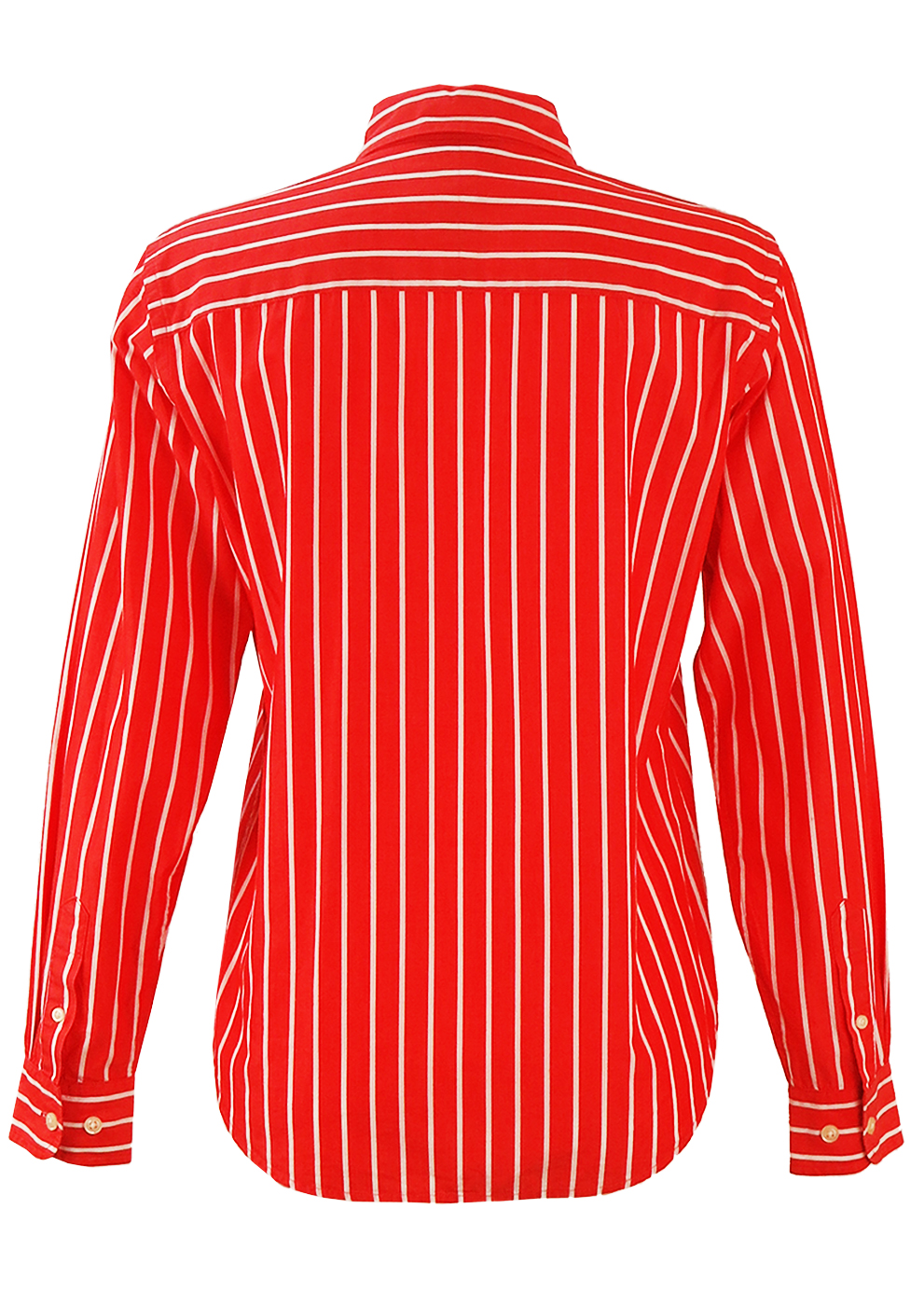 ralph lauren red and white striped shirt