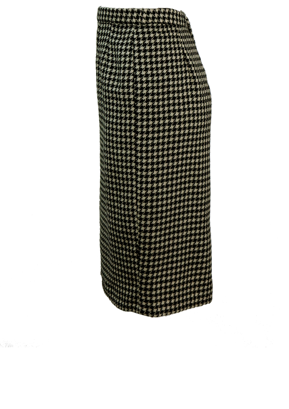 Jacket & Skirt Two Piece Suit with Black & White Dogtooth Check - M/L ...