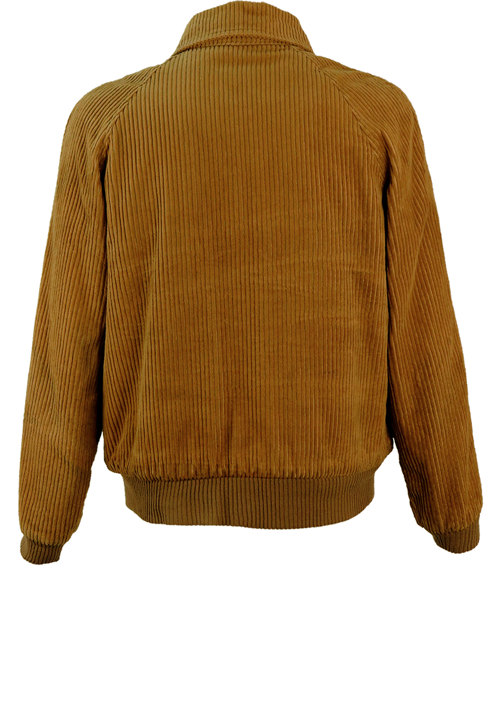 Camel Coloured Jumbo Cord Bomber Jacket with Fleece Lining L/XL