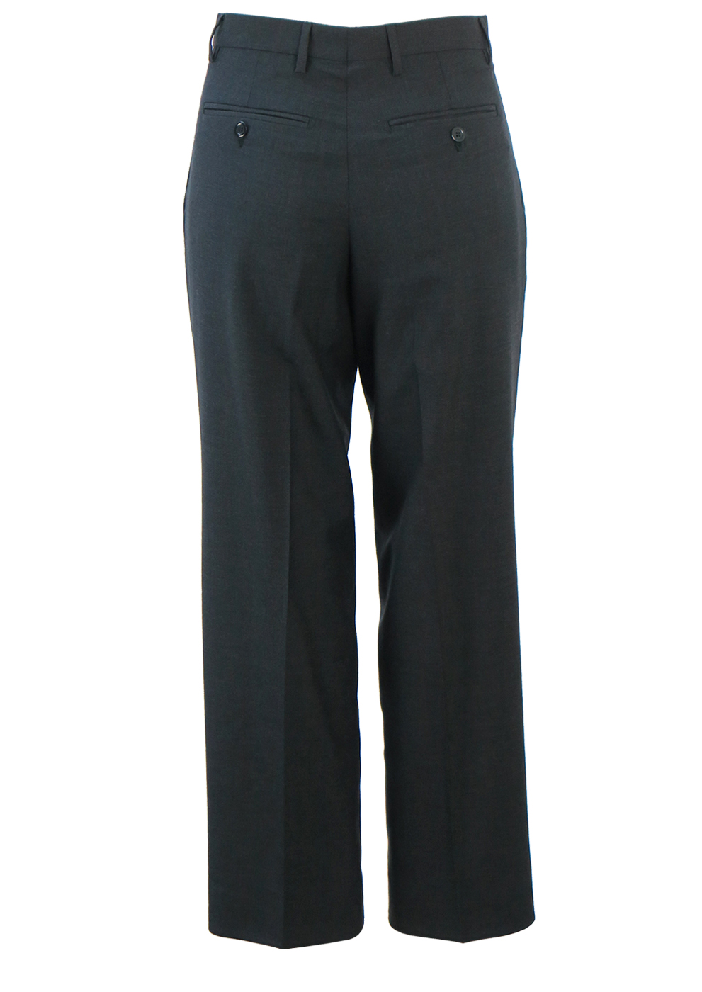 Charcoal Grey Tailored Wool Trousers - S/M | Reign Vintage