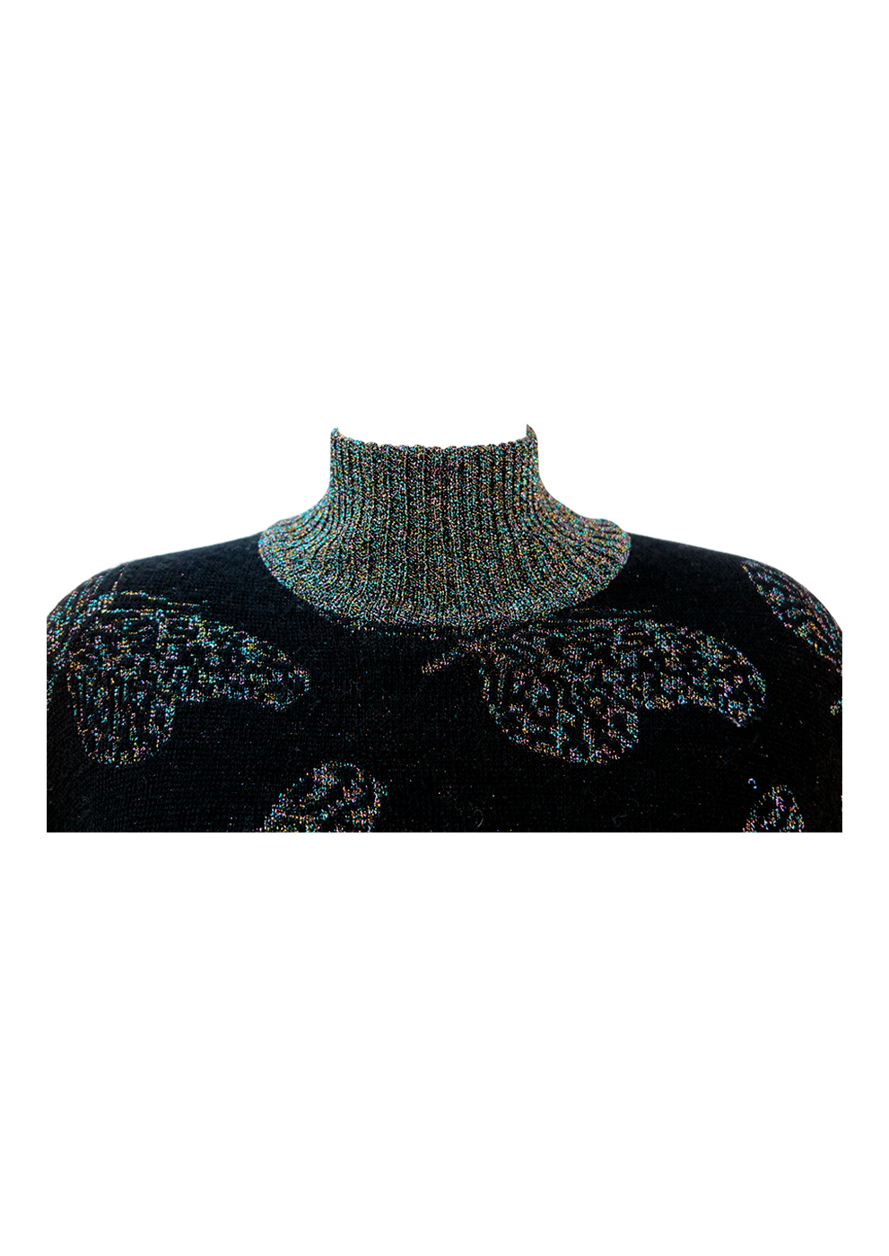 18522 Patterned High Neck Jumper - Multi Colour main image 0