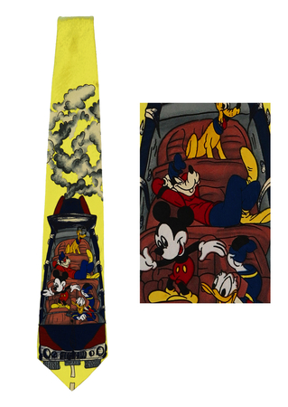 Disney Mickey Mouse, Donald Duck, Goofy & Pluto Car Trip Tie!