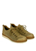 'Aigle' Sand Coloured Canvas & Leather Lace Up Shoes - UK Size 9.5