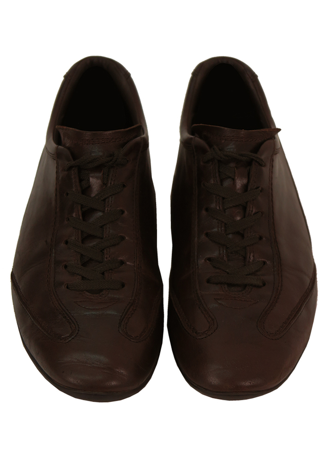 Tod's Brown Leather Lace Up Trainer Style Shoes - UK Size 9.5 | Reign ...