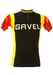 Black, Yellow and Red Cycling Jersey Top - S