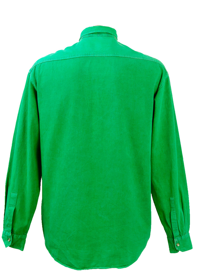 Green Denim shirt - L/XL | Reign Vintage