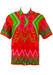 Multicoloured African/Batik Pattern Short Sleeved Shirt - M/L