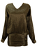 Metallic Gold & Black Stripe Oversized Top / Mini Dress - M