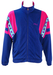 Fila Blue Track Jacket with Pink & Turquoise Shoulder Detail - M/L