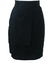Black High Waist Pencil Skirt with Tiered Layers - XS/S