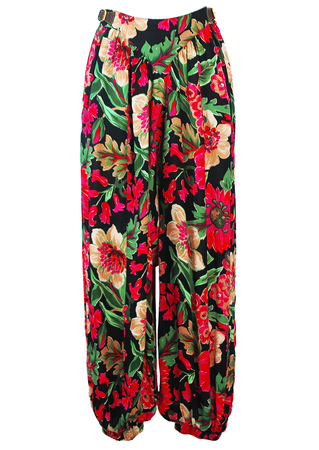 Gianfranco Ferre Multicoloured Floral Harem Pants - XS/S