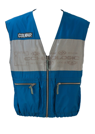 Colmar Blue & Grey Gilet Zip Jacket - L/XL