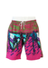 Pink & Green Swim Shorts with Rollerblading Men - M/L