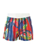Belfe & Belfe Swim Shorts with a Multicoloured Striped Painterly Pattern - L/XL