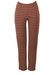 Legging Style Tapered Trousers with Retro 60's Beige, Orange & Brown Pattern - XS/S