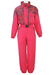 McRoss Pink Ski Suit with Orange, Pink & Purple Floral Pattern - S
