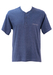 Champion Blue Marl 3 Button T-Shirt - M