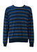 Kappa Round Neck Lambswool Jumper with Blue & Grey Stripes - L/XL