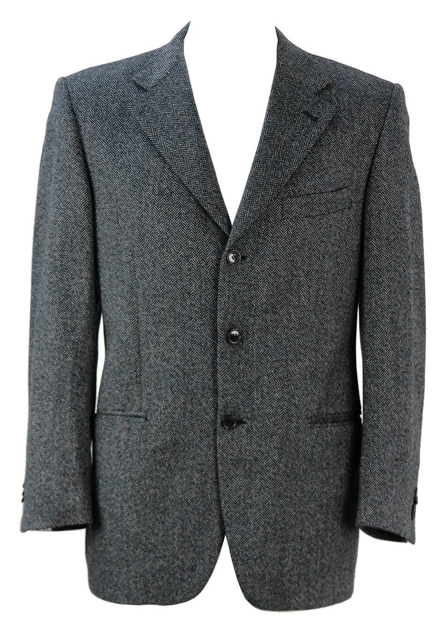 Loro Piana Wool & Cashmere Herringbone Jacket - L/XL | Reign Vintage