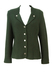 Tyrolean Pure Wool Woodland Green Knit Jacket with Coin Buttons - L