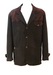 Two Tone Brown Brushed Cotton & Suede Hunting Style Jacket - XL