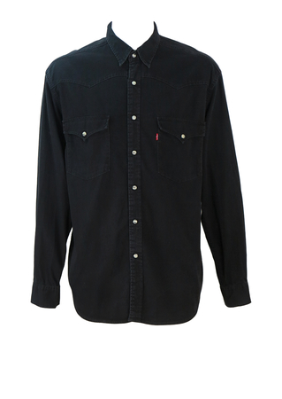 Levi's Black Western Shirt - L/XL