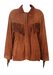 Vintage 90's Brown Suede Western Jacket with Fringe Detail - 90's oversize M / Casual L