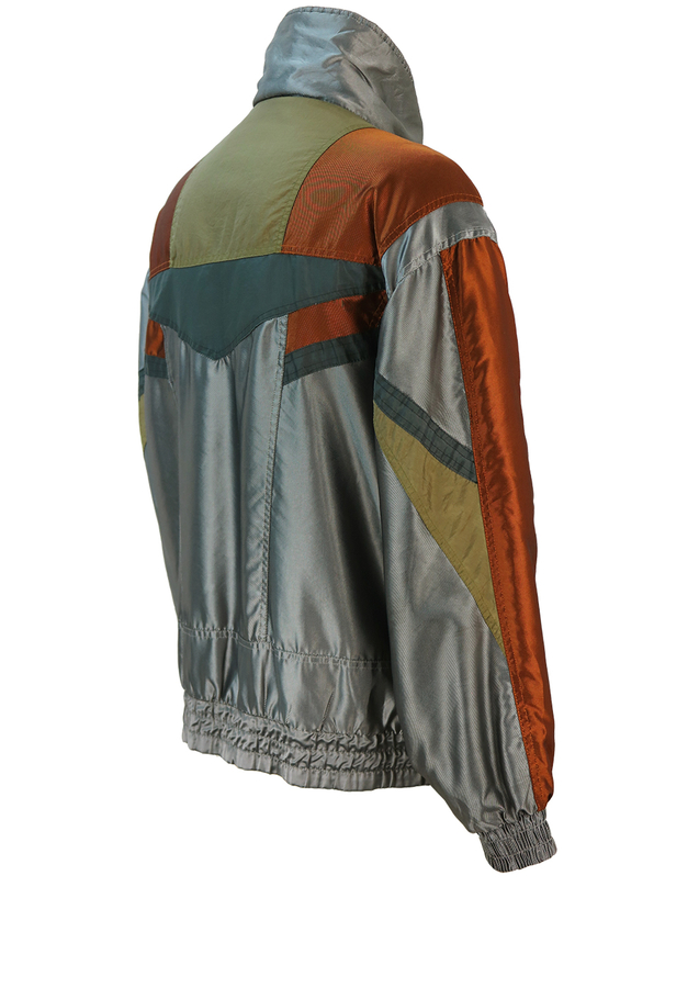 Metallic Copper, Grey & Olive Green Ski Jacket L/XL Reign Vintage