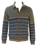 Colmar Reversible Blue & Taupe Patterned Wool Jacket with Cotton Khaki Option - M