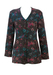 Missoni Sport Cardigan with Pink, Blue, Green & Brown Floral Abstract Pattern - S/M