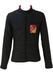 Black Ski Jacket / Racer Jacket in Black with Red & Yellow Pattern - S/M