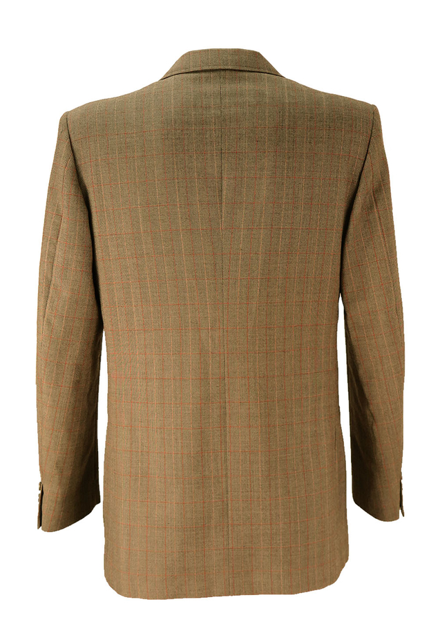 Vintage 1970's Brown and Orange Fine Check Jacket - L | Reign Vintage
