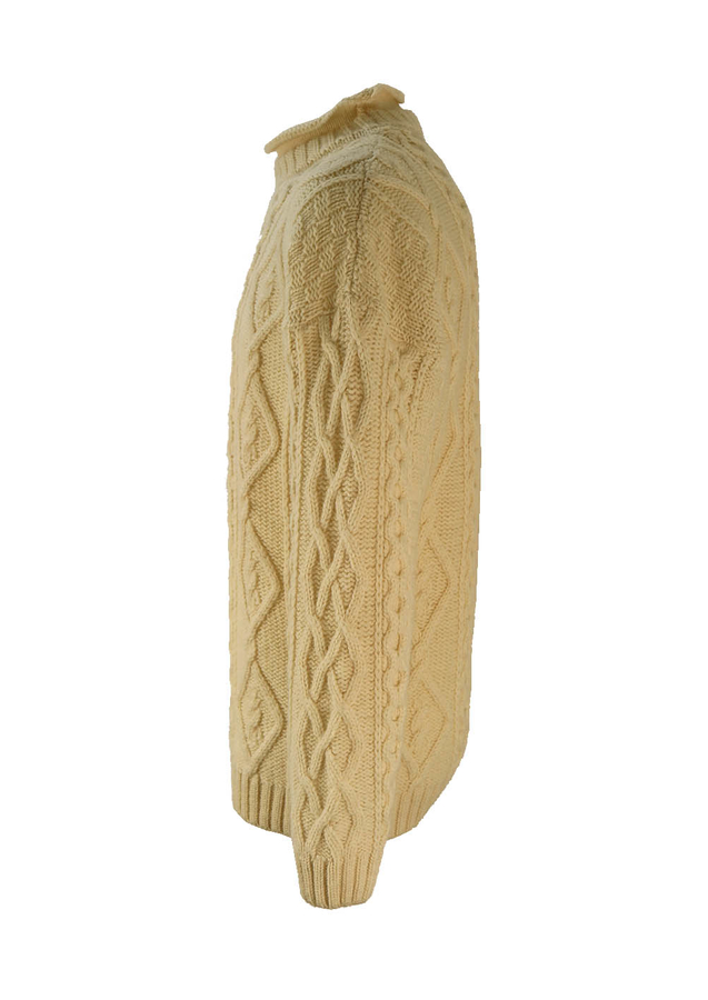 Cream Aran Jumper L Reign Vintage