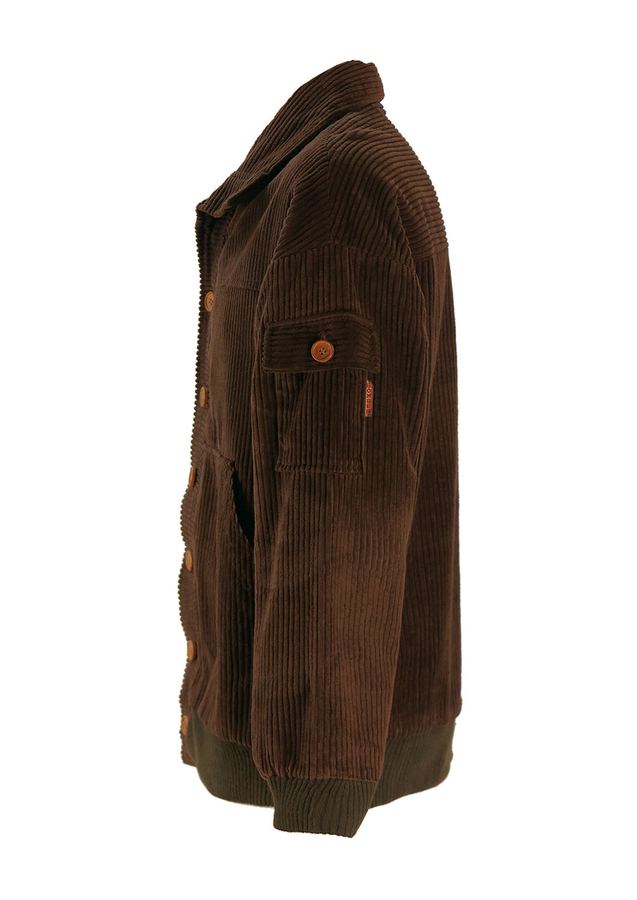 Brown Jumbo Cord Bomber Jacket L/XL Reign Vintage