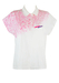 Fila Polo Shirt in White with Flecked Pink Design - M/L