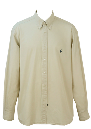 Ralph Lauren Light Grey Cotton Shirt - XXL/XXXL
