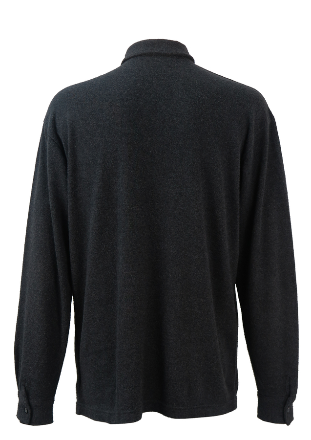 Fendi Dark Grey Brushed Cotton Shirt - L/XL | Reign Vintage