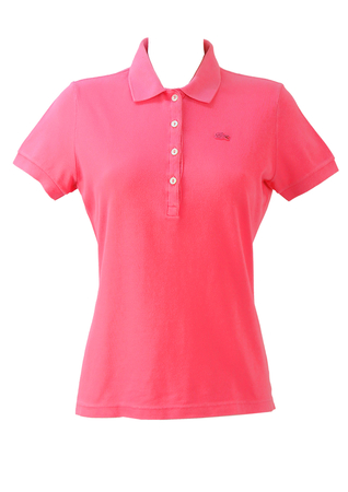 Lacoste Pink Polo Shirt - M